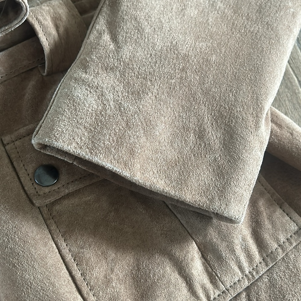 Jessica brown 100% leather suede jacket | Large 14-16 - Picture 4 of 6